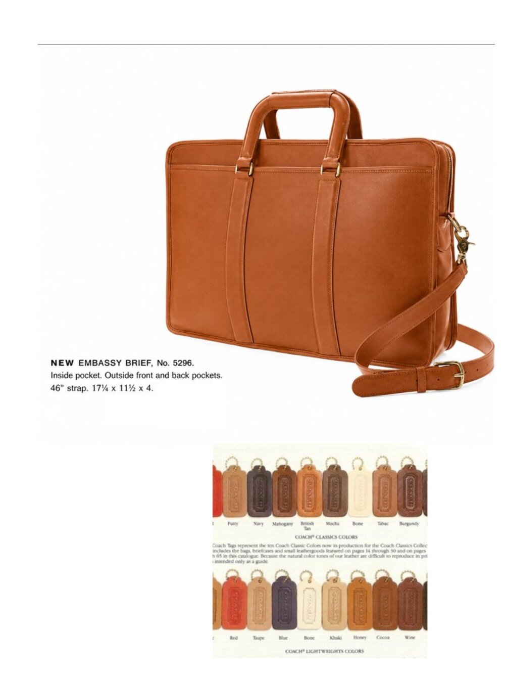 NEW, Coach Embassy Briefcase - Picture 15 of 15